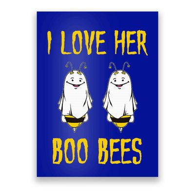 I Love Her Boo Bees Ghost Outfit Funny Halloween Gifts Poster