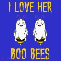 I Love Her Boo Bees Ghost Outfit Funny Halloween Gifts Premium T-Shirt