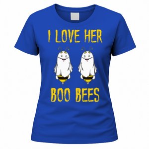 I Love Her Boo Bees Ghost Outfit Funny Halloween Gifts Women's T-Shirt