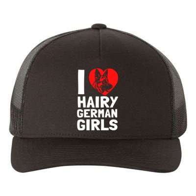 I Love Hairy GermanGirLs German Shepherd Edition Yupoong Adult 5-Panel Trucker Hat