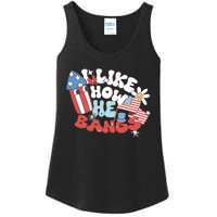 I Like How He Bangs I Like How She Explodes Couple 4th July Ladies Essential Tank