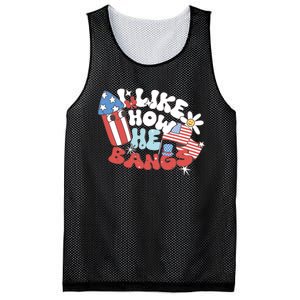 I Like How He Bangs I Like How She Explodes Couple 4th July Mesh Reversible Basketball Jersey Tank