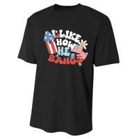 I Like How He Bangs I Like How She Explodes Couple 4th July Performance Sprint T-Shirt