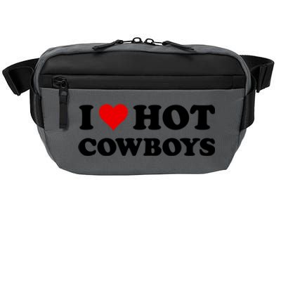 I Love Hot Cowboys I Heart Hot Cowboys Lover Gift Cowgirl Great Gift Crossbody Pack