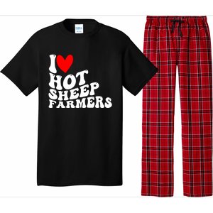 I Love Hot Shep Farmers Heart Husband Boyfriend Cowboy Pajama Set