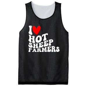 I Love Hot Shep Farmers Heart Husband Boyfriend Cowboy Mesh Reversible Basketball Jersey Tank