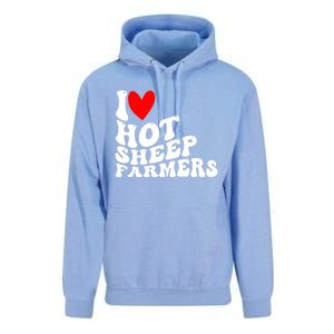 I Love Hot Shep Farmers Heart Husband Boyfriend Cowboy Unisex Surf Hoodie