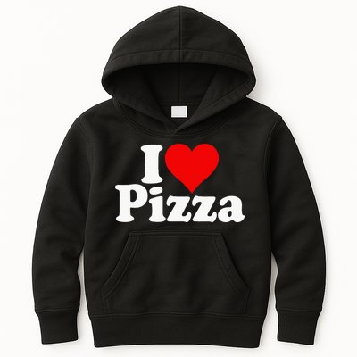 I Love Heart Pizza Za Kids Hoodie