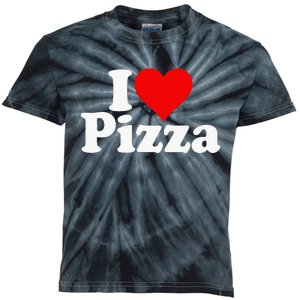 I Love Heart Pizza Za Kids Tie-Dye T-Shirt