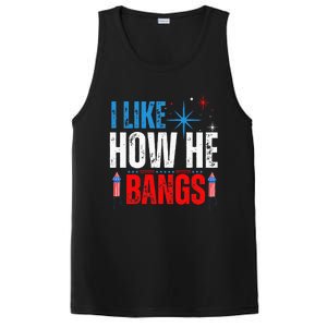 I Like How He Bangs Fireworks Funny 4th of July Couple PosiCharge Competitor Tank