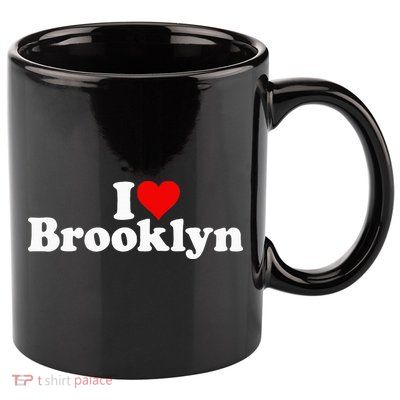 I Love Heart Brooklyn 11oz C Handle Ceramic Mug
