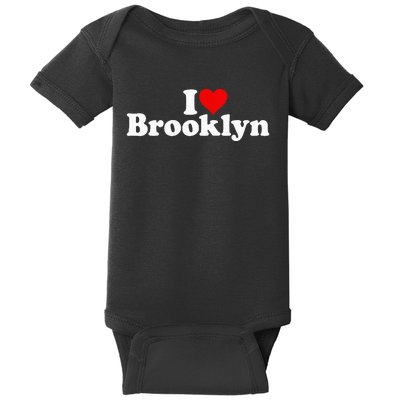 I Love Heart Brooklyn Baby Bodysuit