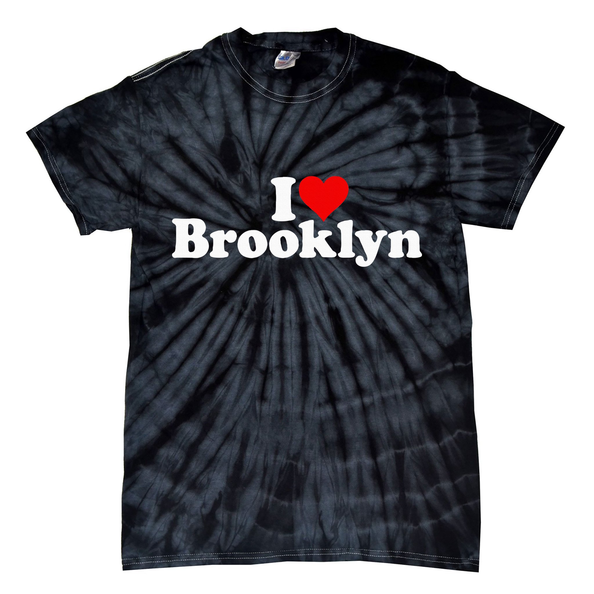 I Love Heart Brooklyn Tie-Dye T-Shirt