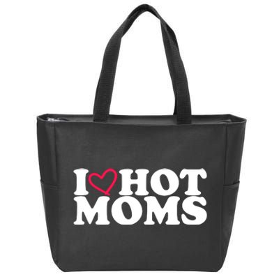 I Love Hot Moms Zip Tote Bag