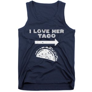 I Love Her Taco Matching Couple Cinco De Mayo Boyfriend Tank Top