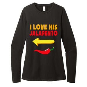 I Love His Jalapeno Matching Couple Cinco De Mayo Womens CVC Long Sleeve Shirt