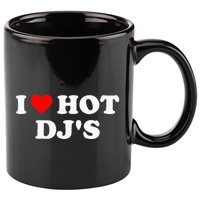 I Love Hot Djs 11oz C Handle Ceramic Mug