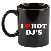 I Love Hot Djs 11oz C Handle Ceramic Mug