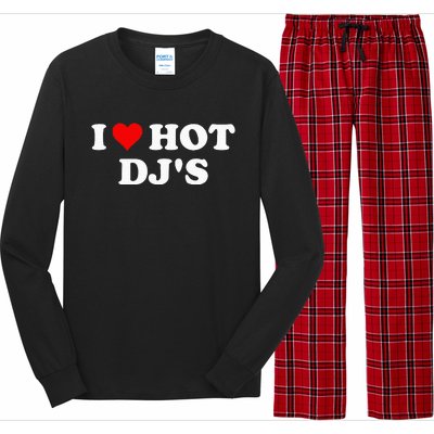 I Love Hot Djs Long Sleeve Pajama Set