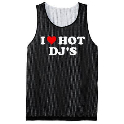 I Love Hot Djs Mesh Reversible Basketball Jersey Tank