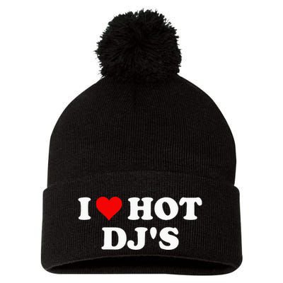 I Love Hot Djs Pom Pom 12in Knit Beanie