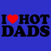 I Love Hot Dads Gift I Heart Hot Dads Gift Love Hot Dads Funny Gift T-Shirt