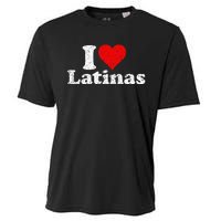 I Love Heart Latinas Girlfriend Wife Cooling Performance Crew T-Shirt