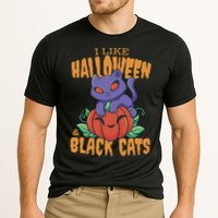 I Like Halloween And Black Cats Cooling Performance Crew T-Shirt
