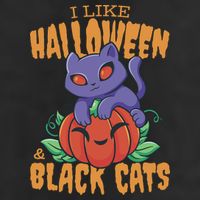 I Like Halloween And Black Cats Adult Drive Performance Visor