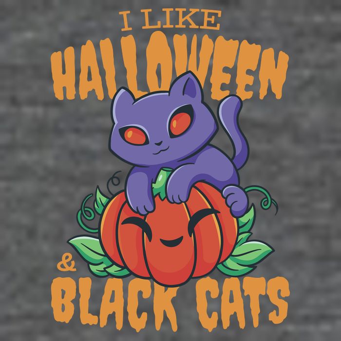 I Like Halloween And Black Cats 7 Panel Mesh Trucker Snapback Hat