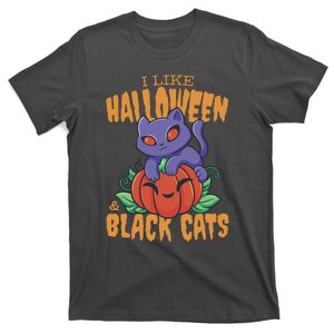 I Like Halloween And Black Cats T-Shirt