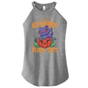 I Like Halloween And Black Cats Women’s Perfect Tri Rocker Tank