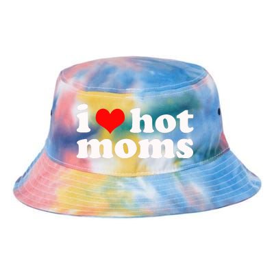 I Love Hot Moms Tie Dye Newport Bucket Hat