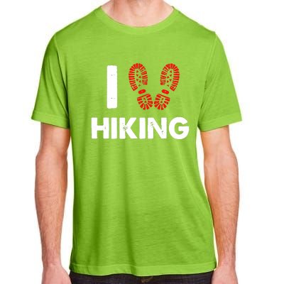 I Love Hiking Boots Heart Adult ChromaSoft Performance T-Shirt