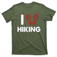 I Love Hiking Boots Heart T-Shirt