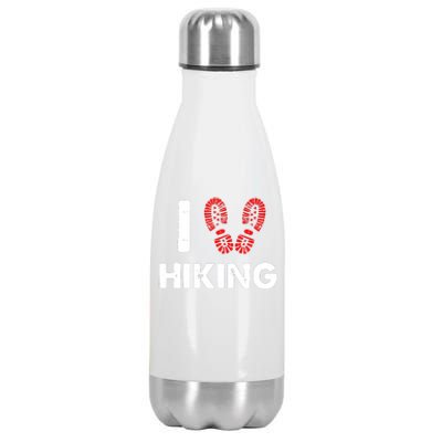 I Love Hiking Boots Heart Stainless Steel Insulated Water Bottle