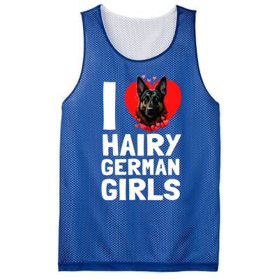 I Love Hairy GermanGirLs German Shepherd Edition Mesh Reversible Basketball Jersey Tank