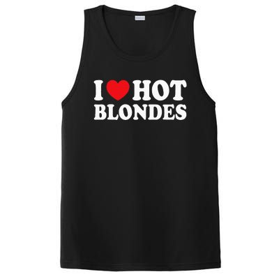 I Love Hot Blondes I Heart Hot Blonde PosiCharge Competitor Tank