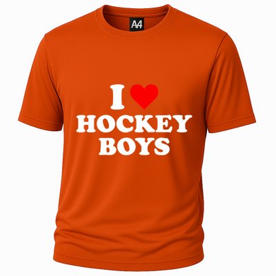 I Love Hockey Great Gift Cooling Performance Crew T-Shirt