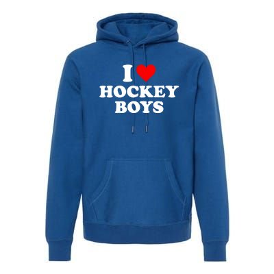 I Love Hockey Great Gift Premium Hoodie