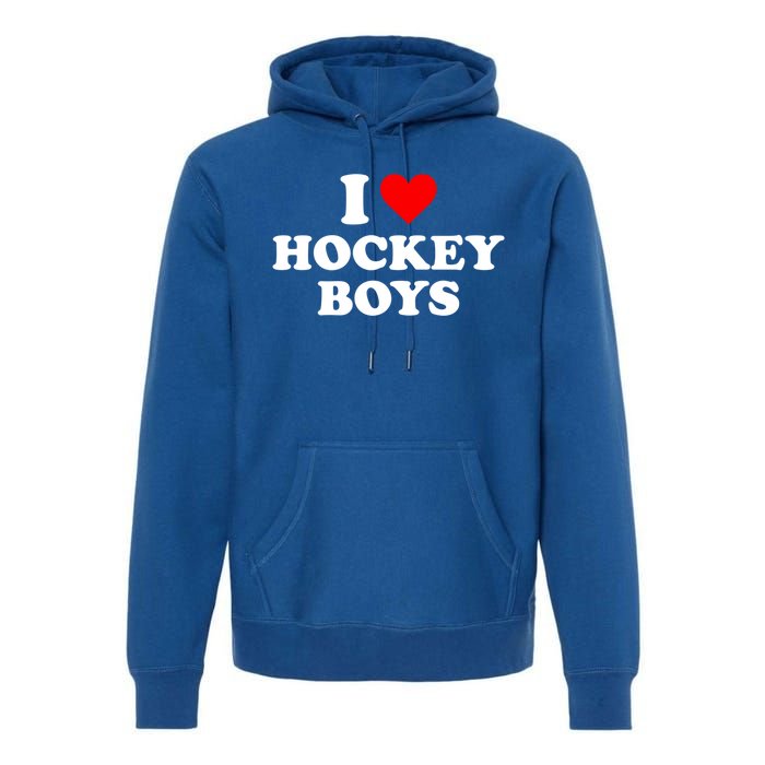 I Love Hockey Great Gift Premium Hoodie