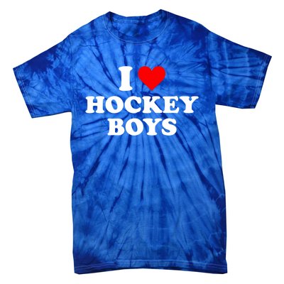 I Love Hockey Great Gift Tie-Dye T-Shirt