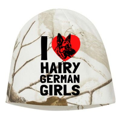 I Love Hairy GermanGirLs German Shepherd Edition Kati - Camo Knit Beanie