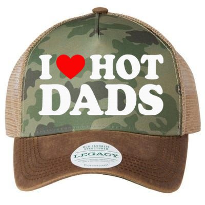 I Love Hot Dads Legacy Tie Dye Trucker Hat