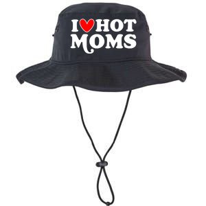 I Love Hot Moms I Heart Hot Moms Milf Funny Legacy Cool Fit Booney Bucket Hat