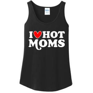 I Love Hot Moms I Heart Hot Moms Milf Funny Ladies Essential Tank