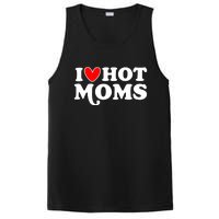 I Love Hot Moms I Heart Hot Moms Milf Funny PosiCharge Competitor Tank