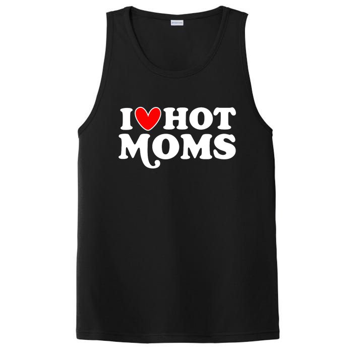 I Love Hot Moms I Heart Hot Moms Milf Funny PosiCharge Competitor Tank