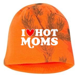 I Love Hot Moms I Heart Hot Moms Milf Funny Kati - Camo Knit Beanie