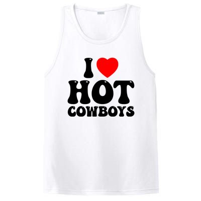 I Love Hot Cowboys, I Heart Hot Cowboys Lover PosiCharge Competitor Tank